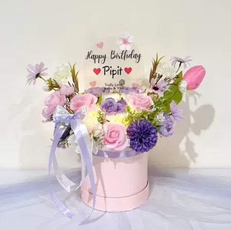 Bloom Box Akrilik Ucapan Ulang Tahun Bandar Lampung